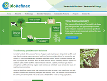 Tablet Screenshot of biorefinex.com